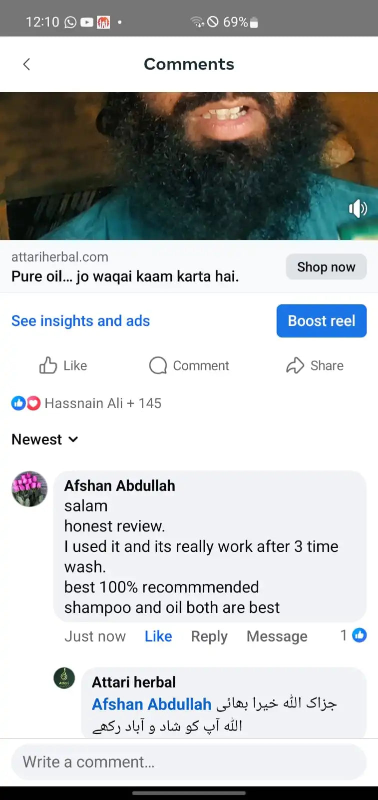 Customer review screenshot