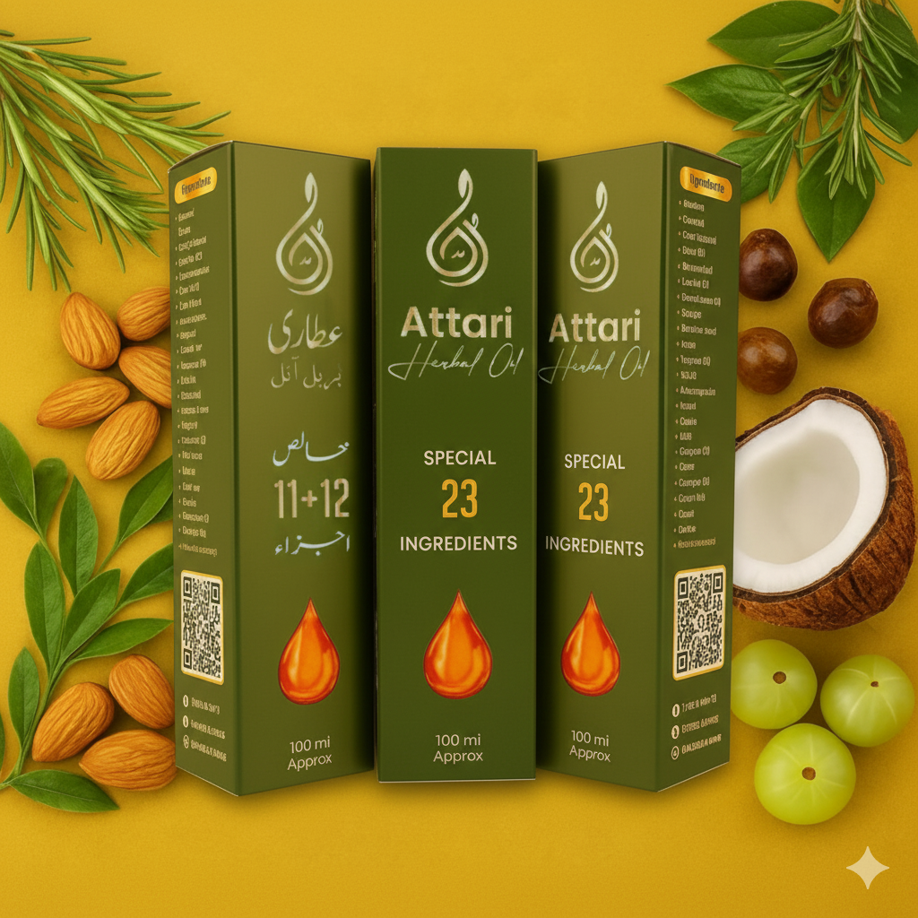 Attari Herbal Oil – 3 Pack
