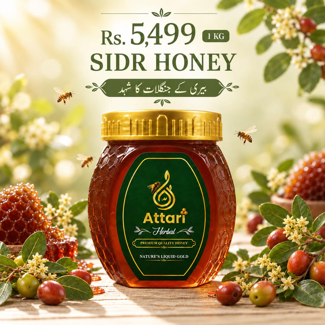 Pure Sidr Honey (Beri Honey)