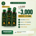 Attari Herbal Hair Oil 3 bottle transformation bundle for hair growth in Pakistan